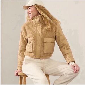 Athleta Fleece Hybrid Jacket, Size XL, NWT